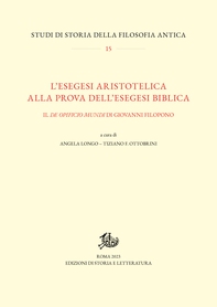 L’esegesi aristotelica alla prova dell’esegesi biblica - Librerie.coop