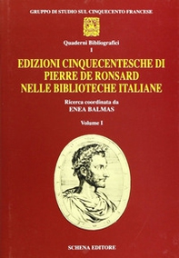 Edizioni cinquecentesche di Pierre de Ronsard nelle biblioteche italiane - Librerie.coop