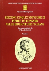 Edizioni cinquecentesche di Pierre de Ronsard nelle biblioteche italiane - Librerie.coop