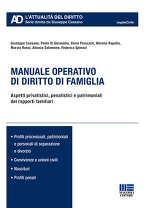 Manuale operativo di diritto di famiglia - Librerie.coop Manuale operativo di diritto di famiglia - Librerie.coop