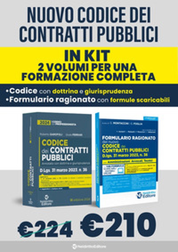Kit nuovo codice dei contratti pubblici 2024: Formulario ragionato appalti 2024-Nuovo codice contratti pubblici annotato con dottrina e giurisprudenza - Librerie.coop Kit nuovo codice dei contratti pubblici 2024: Formulario ragionato appalti 2024-Nuovo codice contratti pubblici annotato con dottrina e giurisprudenza - Librerie.coop