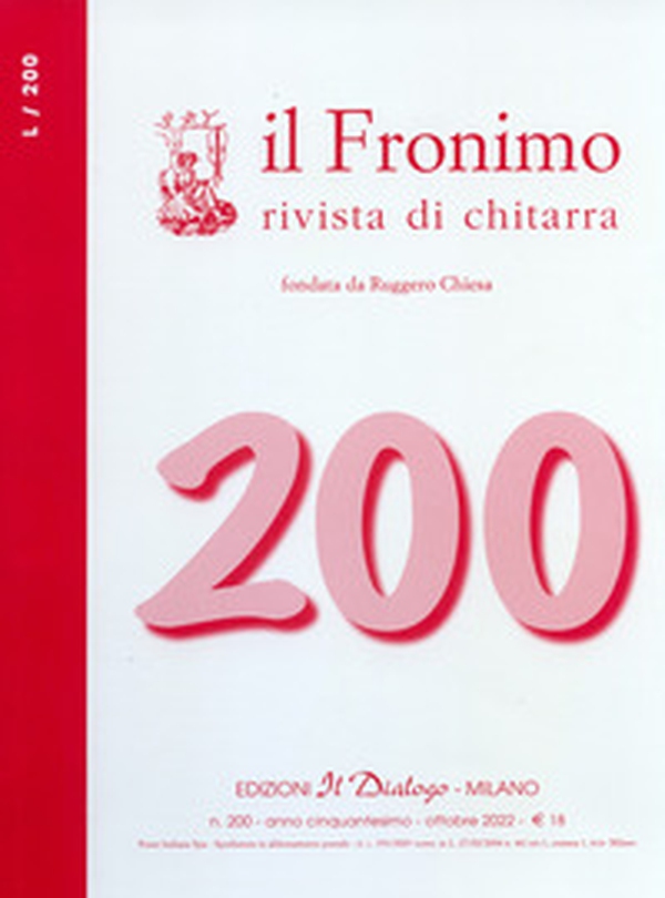 Il Fronimo. Rivista di chitarra - Vol. 200 - Librerie.coop Il Fronimo. Rivista di chitarra - Vol. 200 - Librerie.coop