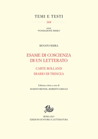 Esame di coscienza di un letterato Carte Rolland. Diario di trincea. Edizione critica - Librerie.coop