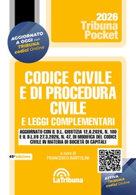 Codice civile e di procedura civile e leggi complementari 2026 - Librerie.coop