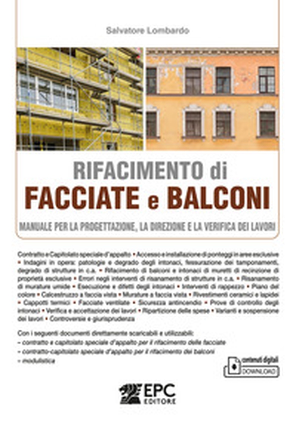 Rifacimento di facciate e balconi. Manuale per la progettazione, la direzione e la verifica dei lavori - Librerie.coop Rifacimento di facciate e balconi. Manuale per la progettazione, la direzione e la verifica dei lavori - Librerie.coop