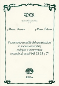 Il trattamento contabile delle partecipazioni in società controllate, collegate e joint venture secondo gli attuali IAS 27, 28 e 31 - Librerie.coop Il trattamento contabile delle partecipazioni in società controllate, collegate e joint venture secondo gli attuali IAS 27, 28 e 31 - Librerie.coop