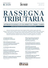 RASSEGNA TRIBUTARIA 1/2026 - Librerie.coop