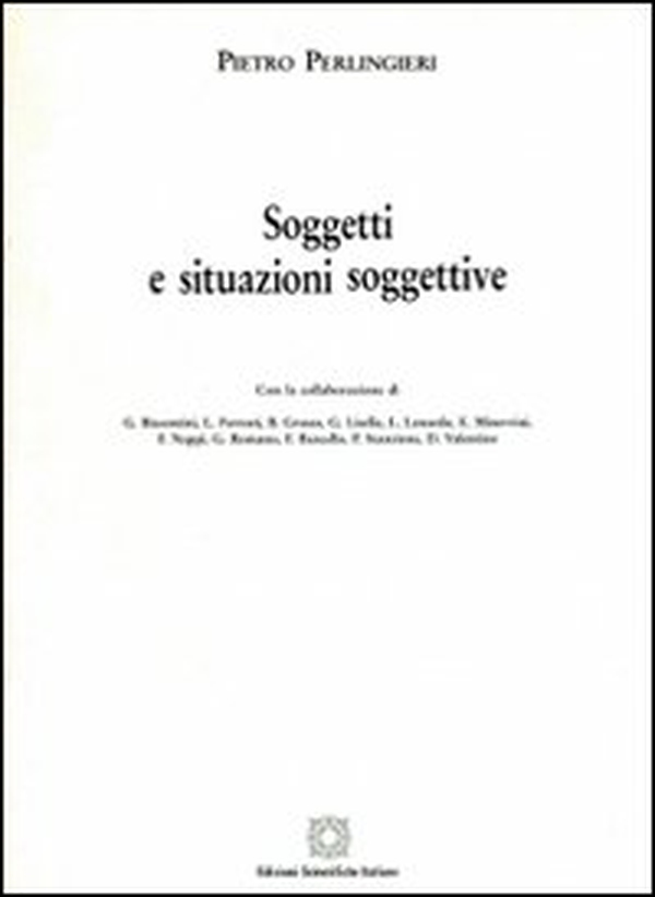 Soggetti e situazioni soggettive - Librerie.coop Soggetti e situazioni soggettive - Librerie.coop