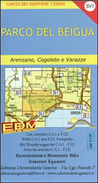 SV-1 parco del Beigua. Carte dei sentieri di Liguria - Librerie.coop