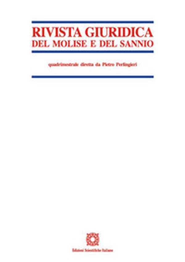 Rivista giuridica del Molise e del Sannio - Vol. 2 - Librerie.coop Rivista giuridica del Molise e del Sannio - Vol. 2 - Librerie.coop