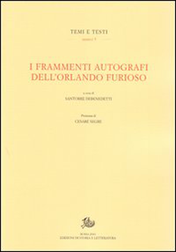I frammenti autografi dell'Orlando furioso - Librerie.coop I frammenti autografi dell'Orlando furioso - Librerie.coop