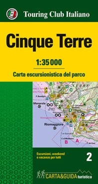 Cinque Terre. Carta escursionistica del parco. 1:35.000 - Librerie.coop