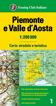 Piemonte e Valle d'Aosta 1:200.000 - Librerie.coop