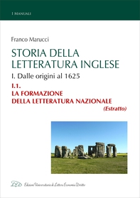 Storia della Letteratura Inglese. I.1. La formazione della letteratura nazionale - Librerie.coop
