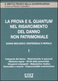 La prova e il quantum nel risarcimento del danno non patrimoniale - Vol. 1 - Librerie.coop