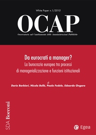 OCAP 1.2010 - Da eurocrati a manager? - Librerie.coop OCAP 1.2010 - Da eurocrati a manager? - Librerie.coop