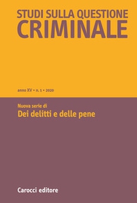 Studi sulla questione criminale - Vol. 1 - Librerie.coop