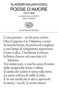 Poesie d'amore 1913-1930. Testo russo a fronte - Librerie.coop