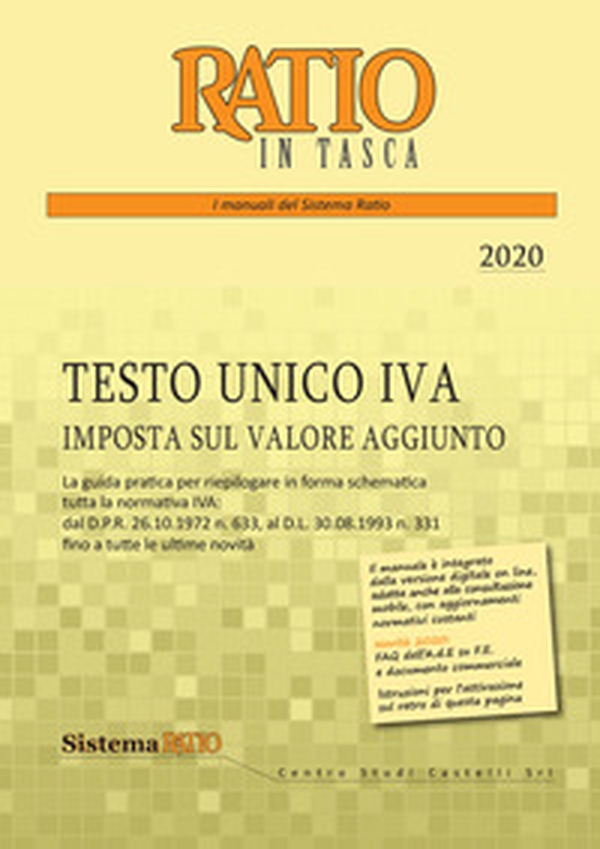 Testo unico IVA 2020. Imposta sul valore aggiunto - Librerie.coop Testo unico IVA 2020. Imposta sul valore aggiunto - Librerie.coop