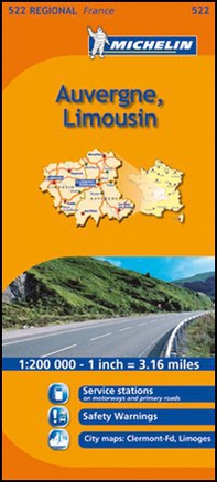 Alvergne, Limousin 1:200.000 - Librerie.coop