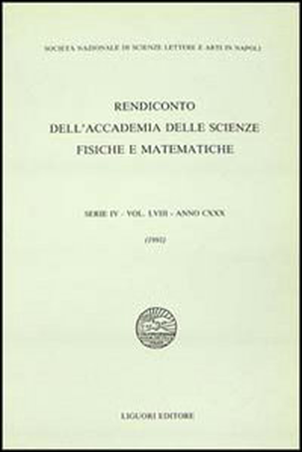 Rendiconto dell'Accademia delle scienze fisiche e matematiche. Serie IV - Librerie.coop Rendiconto dell'Accademia delle scienze fisiche e matematiche. Serie IV - Librerie.coop