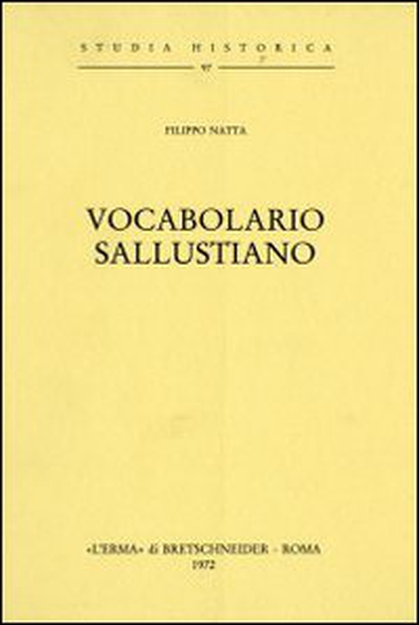 Vocabolario sallustiano (rist. anast. 1894) - Librerie.coop Vocabolario sallustiano (rist. anast. 1894) - Librerie.coop