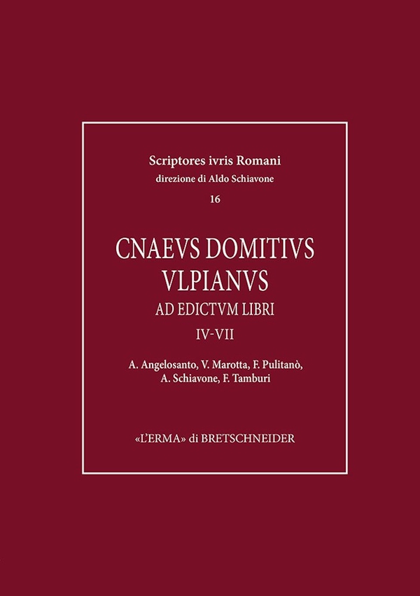 Cnaeus Domitius Ulpianus - Librerie.coop