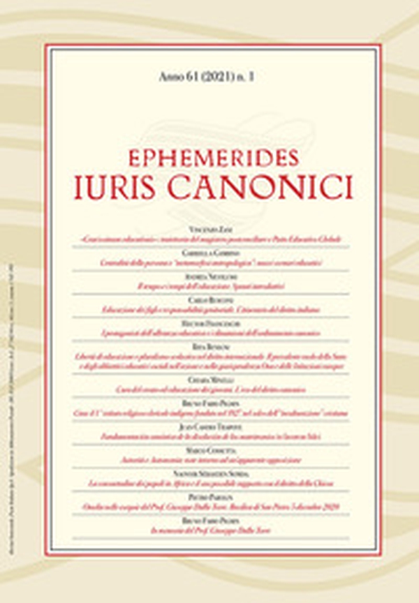 Ephemerides Iuris canonici - Librerie.coop Ephemerides Iuris canonici - Librerie.coop