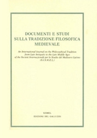 Documenti e studi sulla tradizione filosofica medievale - Librerie.coop
