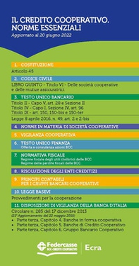 Il Credito Cooperativo. Norme essenziali - Librerie.coop
