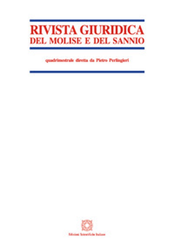 Rivista giuridica del Molise e del Sannio - Vol. 3 - Librerie.coop Rivista giuridica del Molise e del Sannio - Vol. 3 - Librerie.coop