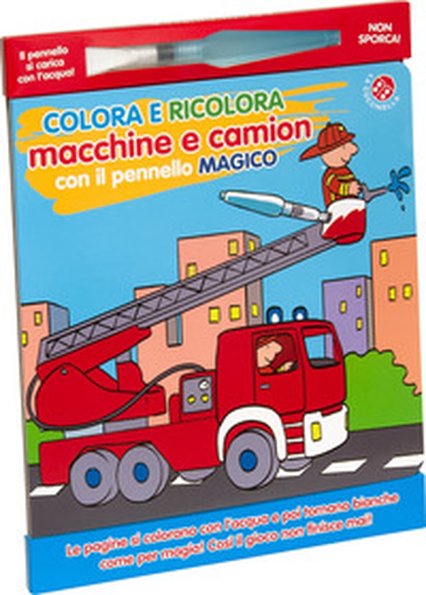 Colora e ricolora macchine e camion con il pennarello magico - Librerie.coop