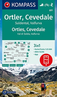 Carta escursionistica n. 077. Ortles, Cevedale, Val di Solda, Valfurva 1:25.000 - Librerie.coop