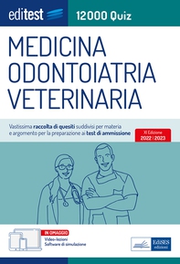 Test Medicina 2022: raccolta di 12.000 quiz. Con video-lezioni e simulatore in omaggio. Valido anche per Odontoiatria e Veterinaria - Librerie.coop