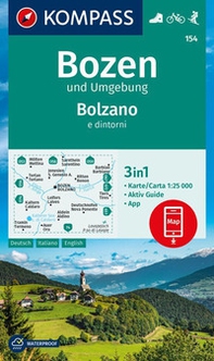 Cartina escursionistica n. 154. Bolzano e dintorni 1:25.000 - Librerie.coop
