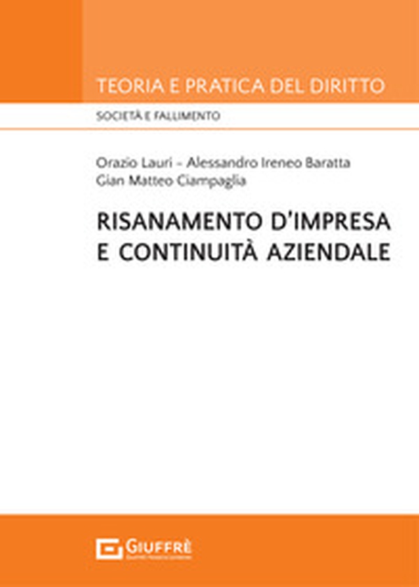 Risanamento d'impresa e continuità aziendale - Librerie.coop