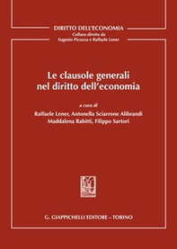 Le clausole generali nel diritto dell'economia - Librerie.coop Le clausole generali nel diritto dell'economia - Librerie.coop