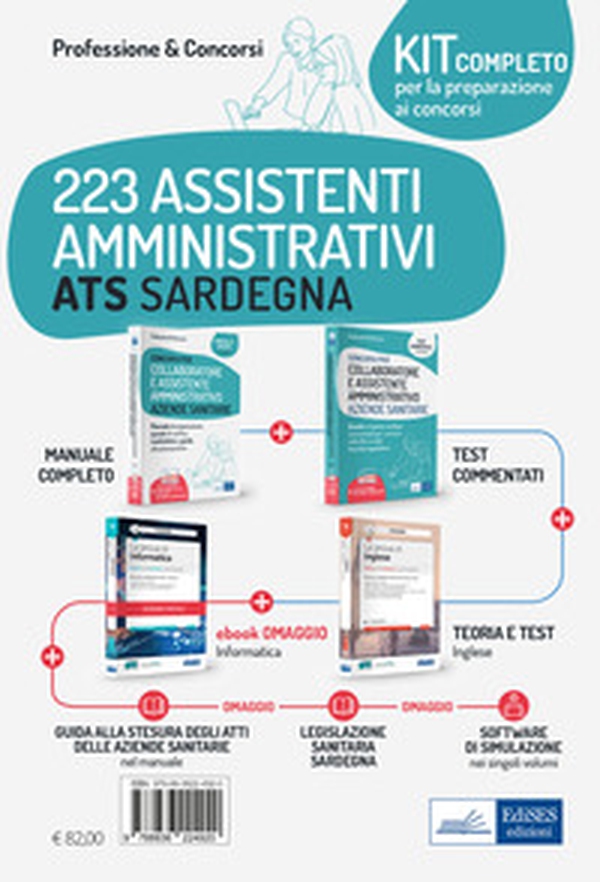 Kit concorso 223 Assistenti amministrativi ATS Sardegna. Volumi per la preparazione completa al concorso - Librerie.coop Kit concorso 223 Assistenti amministrativi ATS Sardegna. Volumi per la preparazione completa al concorso - Librerie.coop
