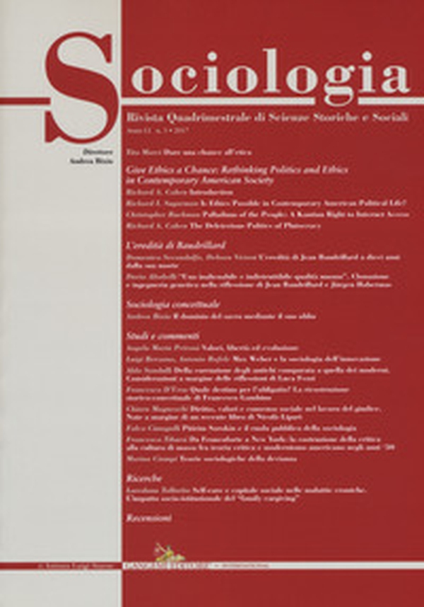 Sociologia. Rivista quadrimestrale di scienze storiche e sociali - Vol. 3 - Librerie.coop Sociologia. Rivista quadrimestrale di scienze storiche e sociali - Vol. 3 - Librerie.coop