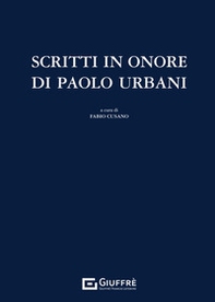 Scritti in onore di Paolo Urbani - Librerie.coop