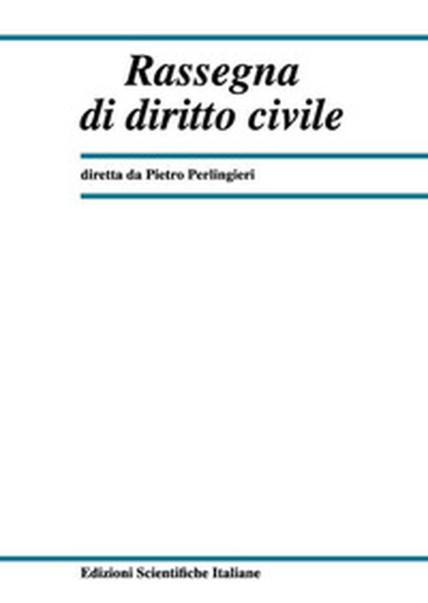 Rassegna di diritto civile - Vol. 1 - Librerie.coop Rassegna di diritto civile - Vol. 1 - Librerie.coop