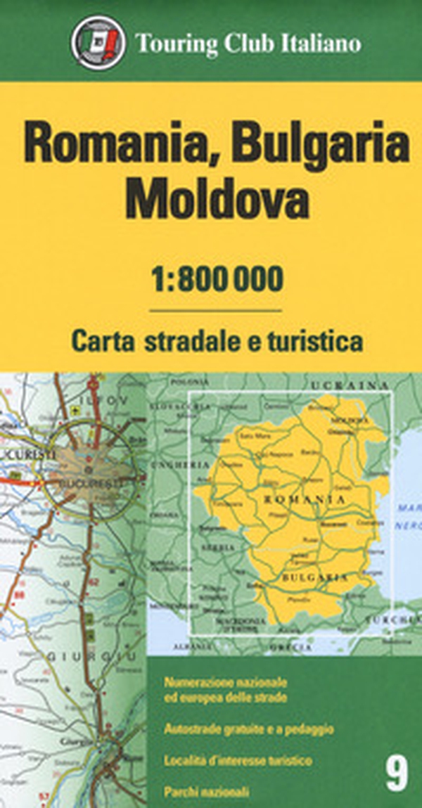 Romania. Bulgaria. Moldavia 1:800.000. Carta stradale e turistica - Librerie.coop Romania. Bulgaria. Moldavia 1:800.000. Carta stradale e turistica - Librerie.coop