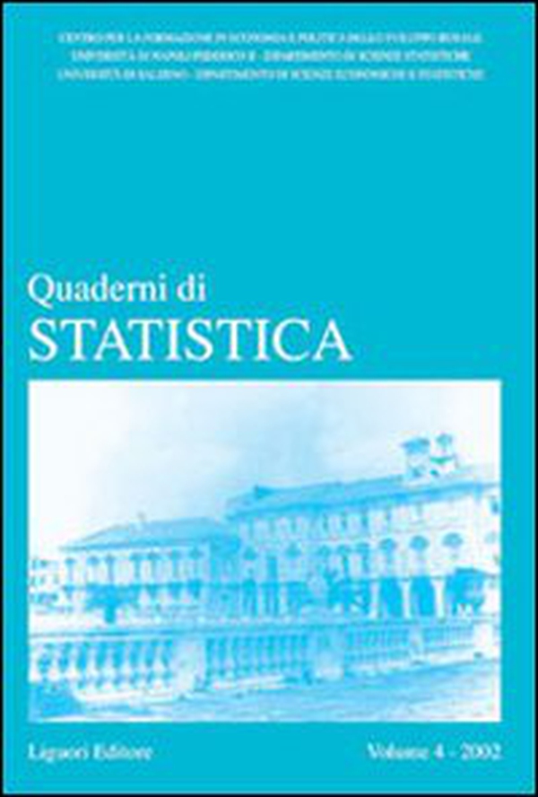 Quaderni di statistica (2002) - Librerie.coop Quaderni di statistica (2002) - Librerie.coop