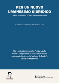 Per un nuovo umanesimo giuridico - Librerie.coop