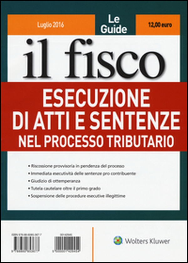 Esecuzione di atti e sentenze nel processo tributario - Librerie.coop Esecuzione di atti e sentenze nel processo tributario - Librerie.coop