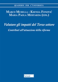 Valutare gli impatti del Terzo settore. Contributi all'attuazione della riforma - Librerie.coop