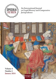 Specula Iuris. An international journal on legal history and comparative jurisprudence - Vol. 4 - Librerie.coop