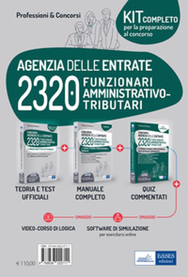 Concorso 2320 Funzionari tributari nell'Agenzia delle Entrate. Kit completo. Manuale, test commentati per la prova attitudinale e tecnico-professionale - Librerie.coop Concorso 2320 Funzionari tributari nell'Agenzia delle Entrate. Kit completo. Manuale, test commentati per la prova attitudinale e tecnico-professionale - Librerie.coop