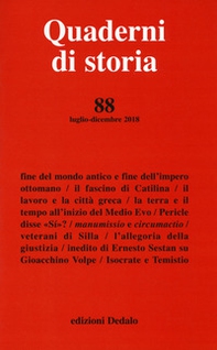 Quaderni di storia - Vol. 88 - Librerie.coop