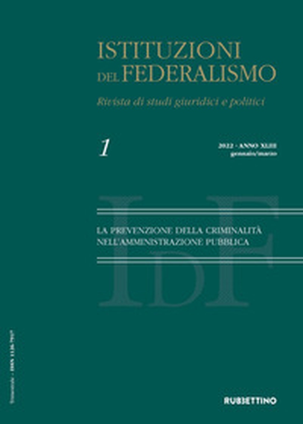 Istituzioni del federalismo. Rivista di studi giuridici e politici - Vol. 1 - Librerie.coop Istituzioni del federalismo. Rivista di studi giuridici e politici - Vol. 1 - Librerie.coop